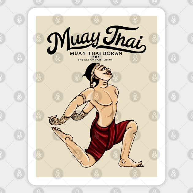 Muay Thai Boran Sticker by KewaleeTee